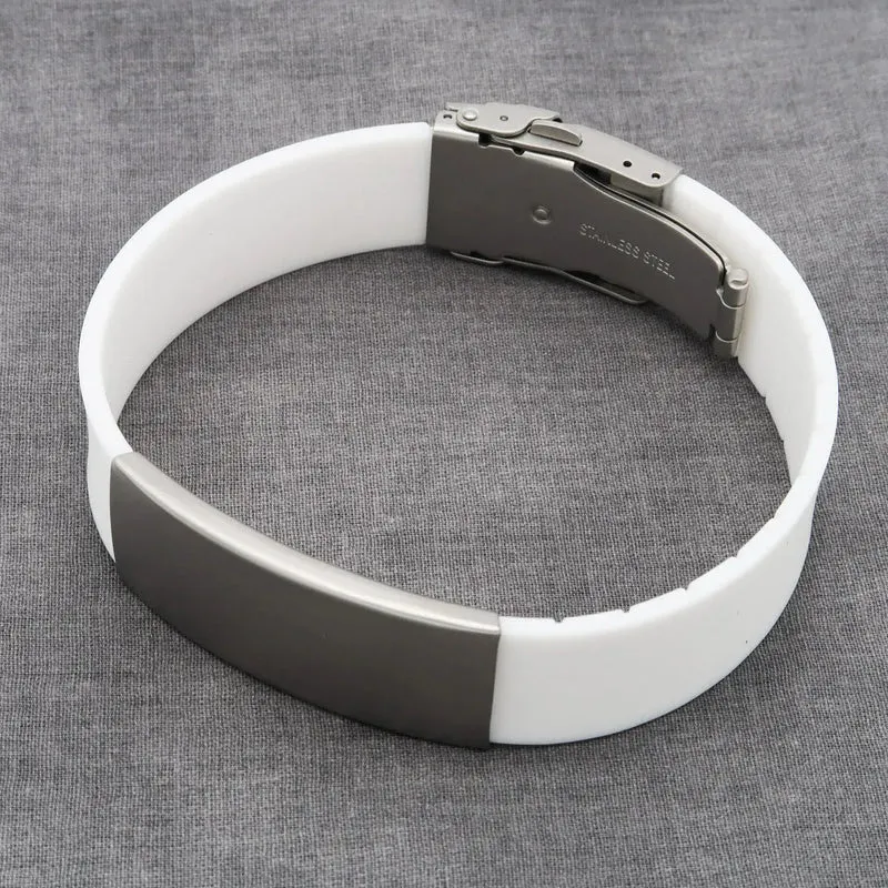 QR Code Armband mit Gravur personalisiert für Events / Marketing
