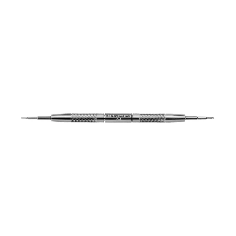 🎁 Bergeon Federstegwerkzeug 6767-, geeignet für Armbanduhren, Profi Uhrmacherwerkzeug, Länge: 145 mm, Dorn: 0,8 mm (25% off)