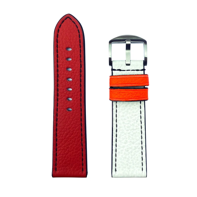 Apple Watch Ultra Armband – Rennanzug-Edition, Rot/Weiß, handgefertigt – Made in Germany