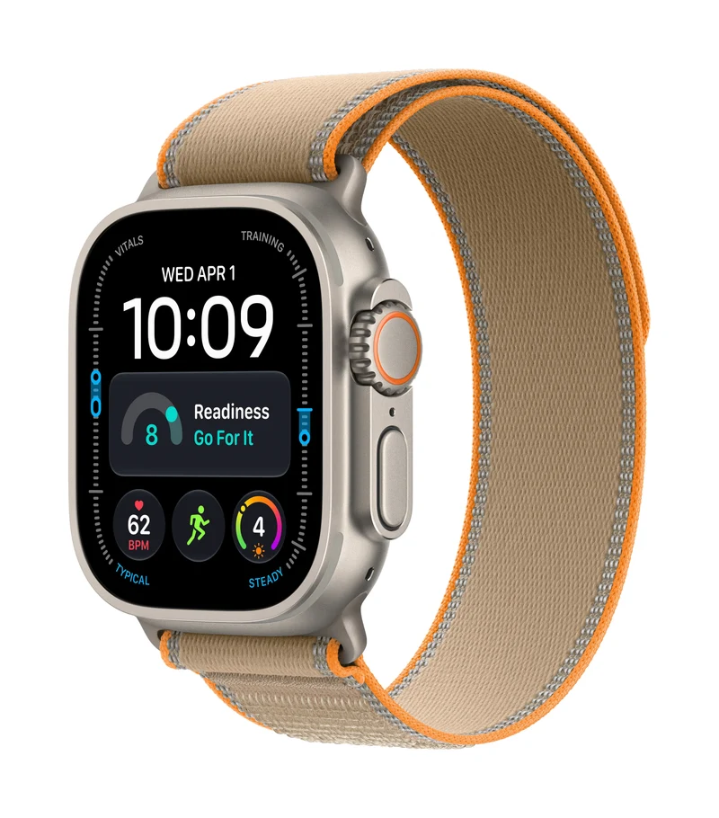 Apple Watch Ultra 4 (2026) 5G 49mm Black Titanium Case mit Translucent Black Ocean Band - Black