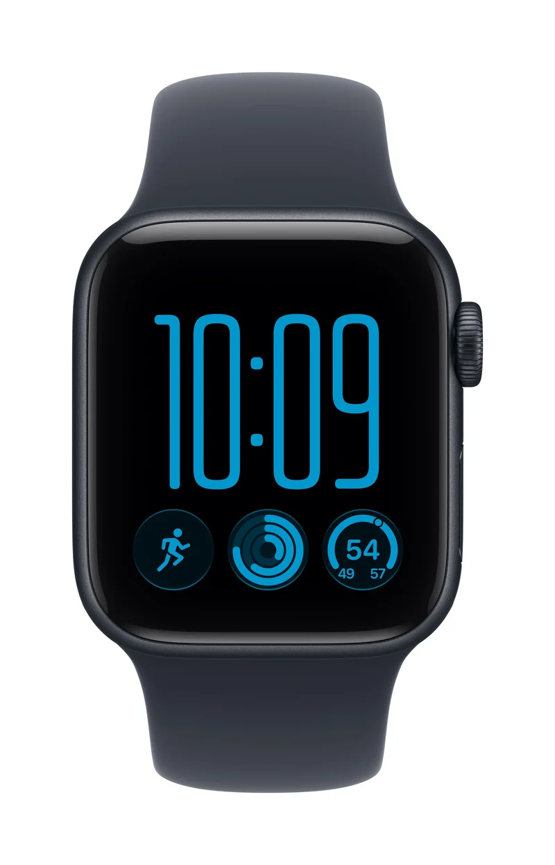 Apple Watch SE 3 (2026) GPS 40mm Midnight Aluminium mit Navy Blue Sport Band S/M - Midnight