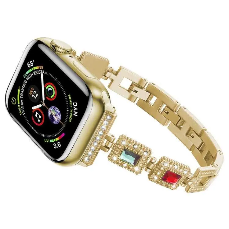 Buntes Strass Armband für Apple Watch 38 | 40 | 41 | 42 | 44 | 45 mm