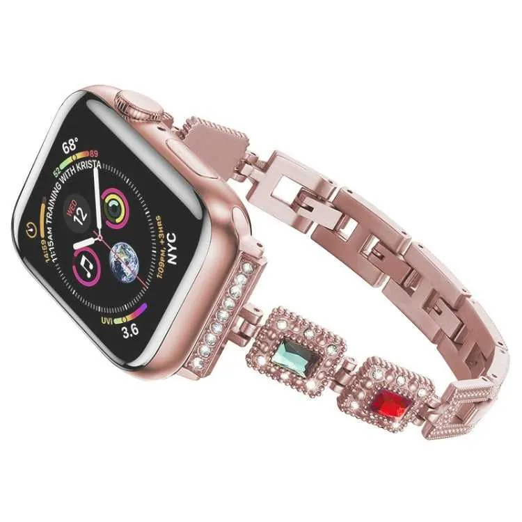 Buntes Strass Armband für Apple Watch 38 | 40 | 41 | 42 | 44 | 45 mm