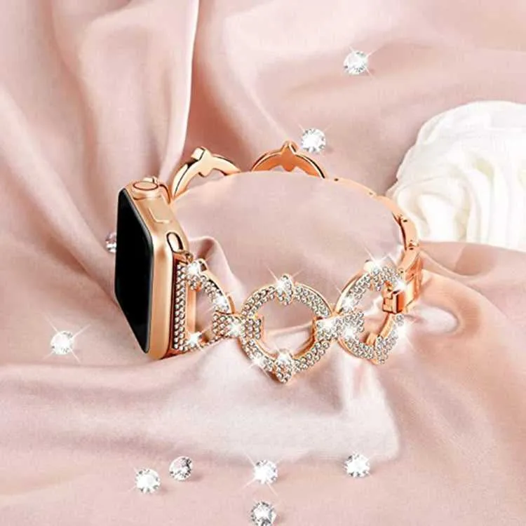 Damen Armband Glitzer für Apple Watch 41 | 45 mm