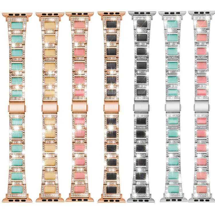 Strass Glitzer Armband für Apple Watch 38 | 40 | 41 | 42 | 44 | 45 mm