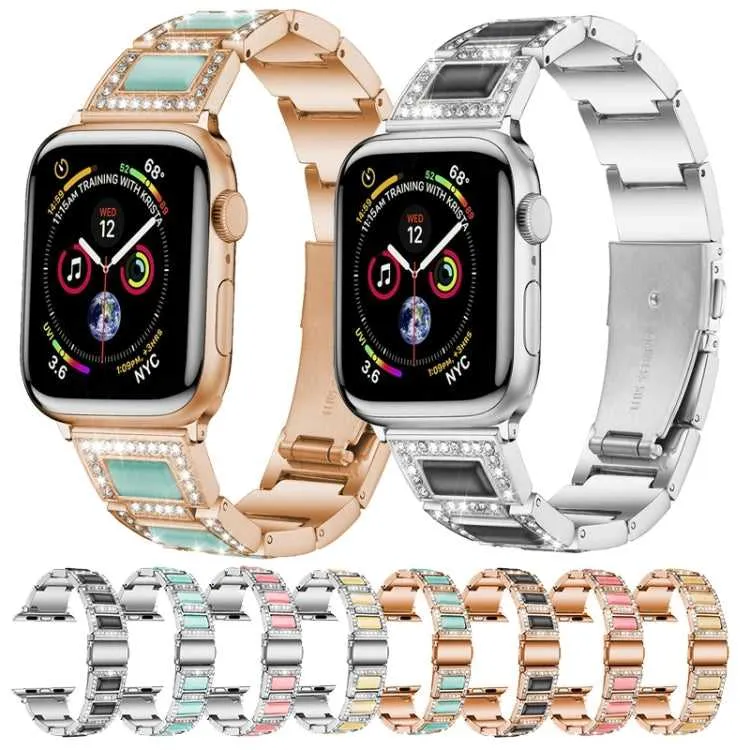 Strass Glitzer Armband für Apple Watch 38 | 40 | 41 | 42 | 44 | 45 mm