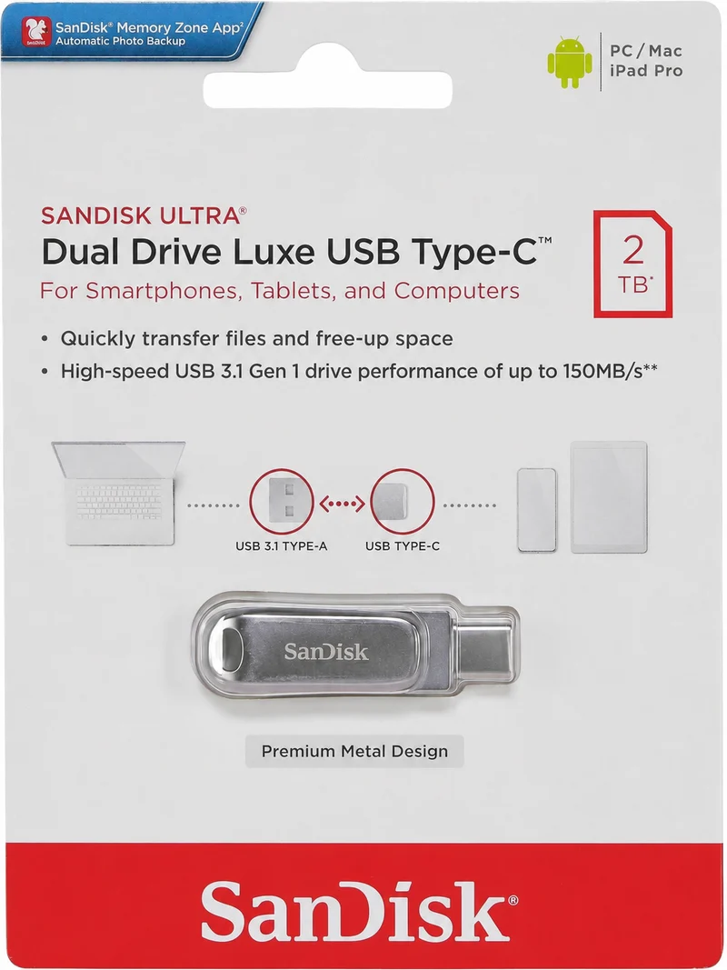 SanDisk Ultra Dual Drive Luxe USB-3.0 Type-C