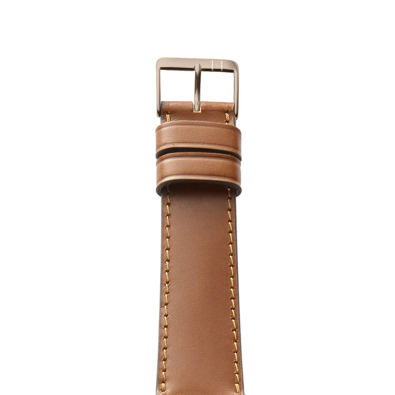 Apple Watch 10 Armband WINTERHUDE aus Shell Cordovan Leder – Cognac
