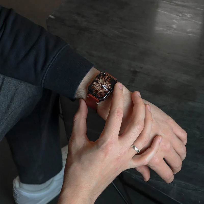 Vintage Lederarmband für Apple Watch