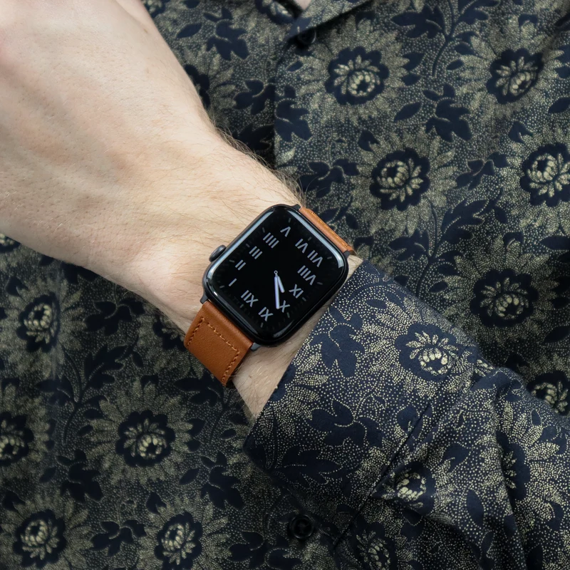 Kunstlederarmband für Apple Watch