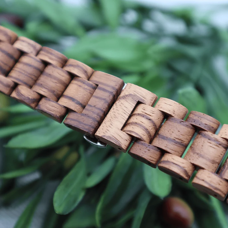 Gliederarmband "Holz" für Apple Watch