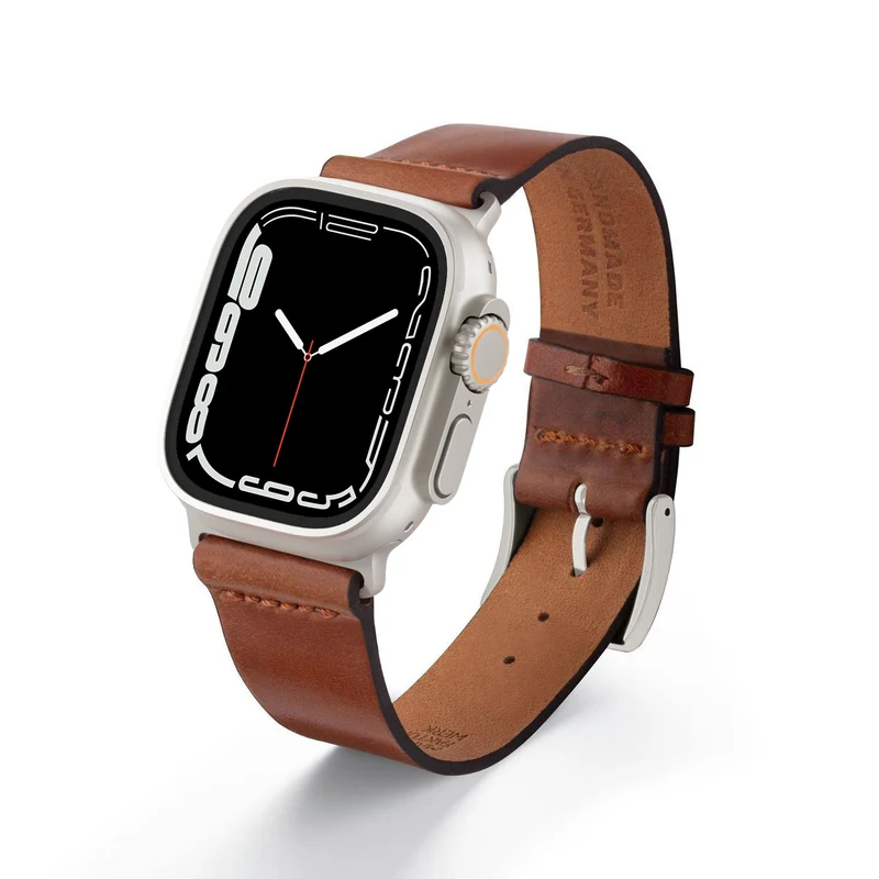 Apple Watch Ultra Armband EPPENDORF aus Shell Cordovan Leder – Cognac