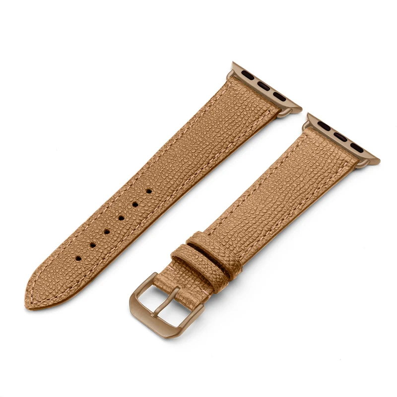 Apple Watch 1-9 Uhrenarmband AvelloStrap von Happel, Rindsleder, handgefertigt, Kaschmir
