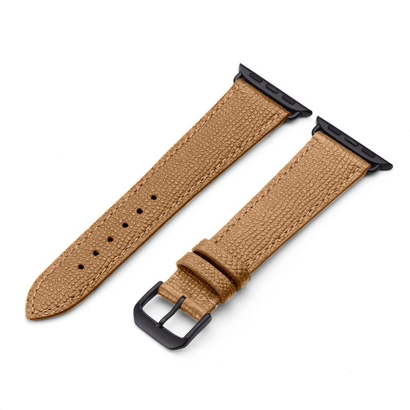Apple Watch 1-9 Uhrenarmband AvelloStrap von Happel, Rindsleder, handgefertigt, Kaschmir