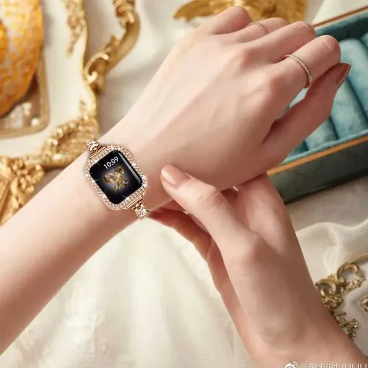 Strass Glitzer Armband für Apple Watch 49 - 41 mm