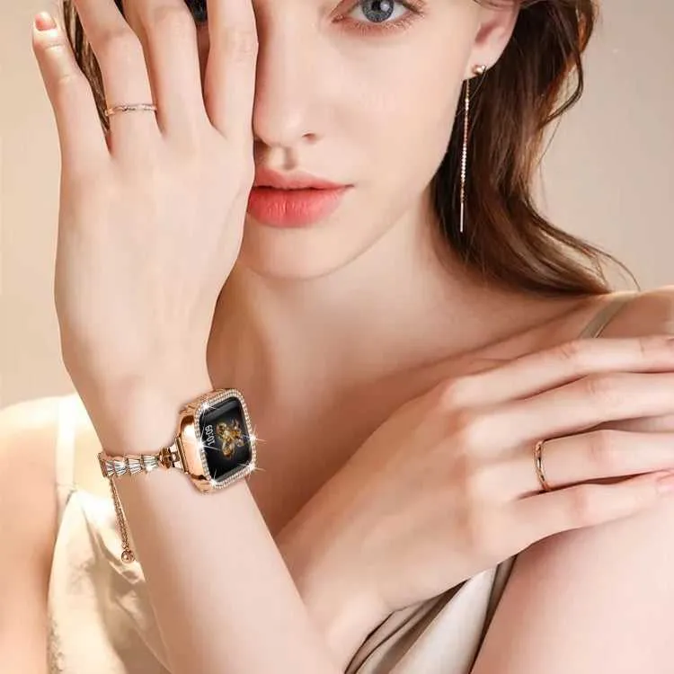Strass Glitzer Armband für Apple Watch 49 - 41 mm