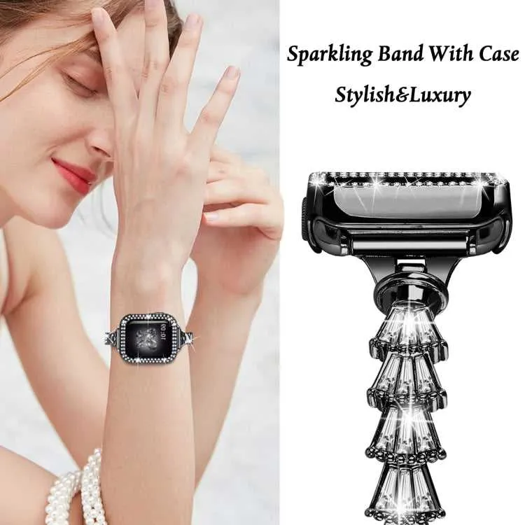 Strass Glitzer Armband für Apple Watch 49 - 41 mm