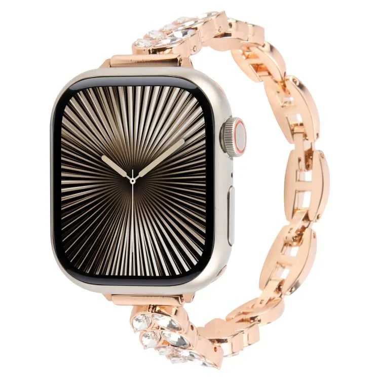Strass Glitzer Armband für Apple Watch 49 - 38 mm