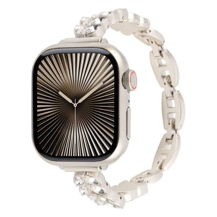 Strass Glitzer Armband für Apple Watch 49 - 38 mm