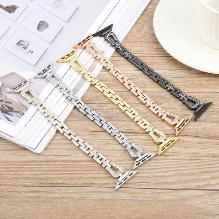 Strass Glitzer Armband für Apple Watch 49 - 38 mm