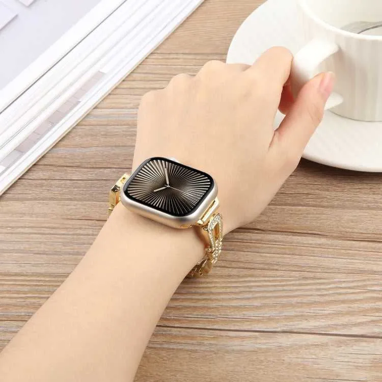 Strass Glitzer Armband für Apple Watch 49 - 38 mm