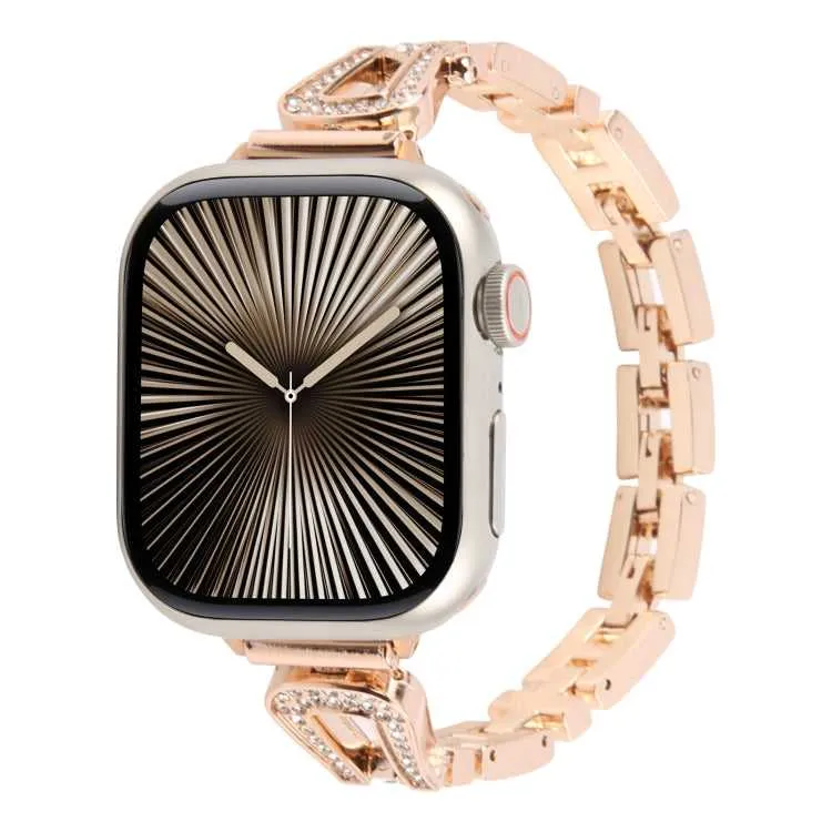 Strass Glitzer Armband für Apple Watch 49 - 38 mm