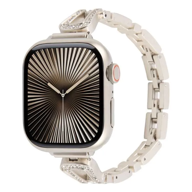 Strass Glitzer Armband für Apple Watch 49 - 38 mm