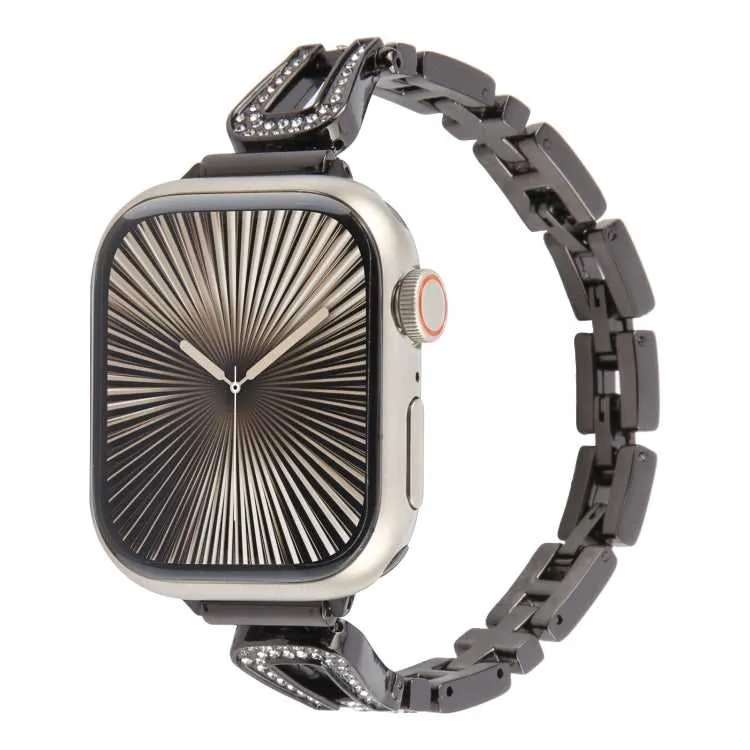 Strass Glitzer Armband für Apple Watch 49 - 38 mm
