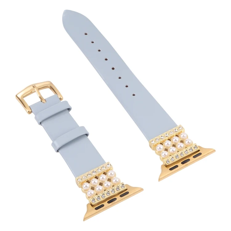 Leder Armband mit Strass für Apple Watch 7 | 6&SE&5&4 | 3&2&1