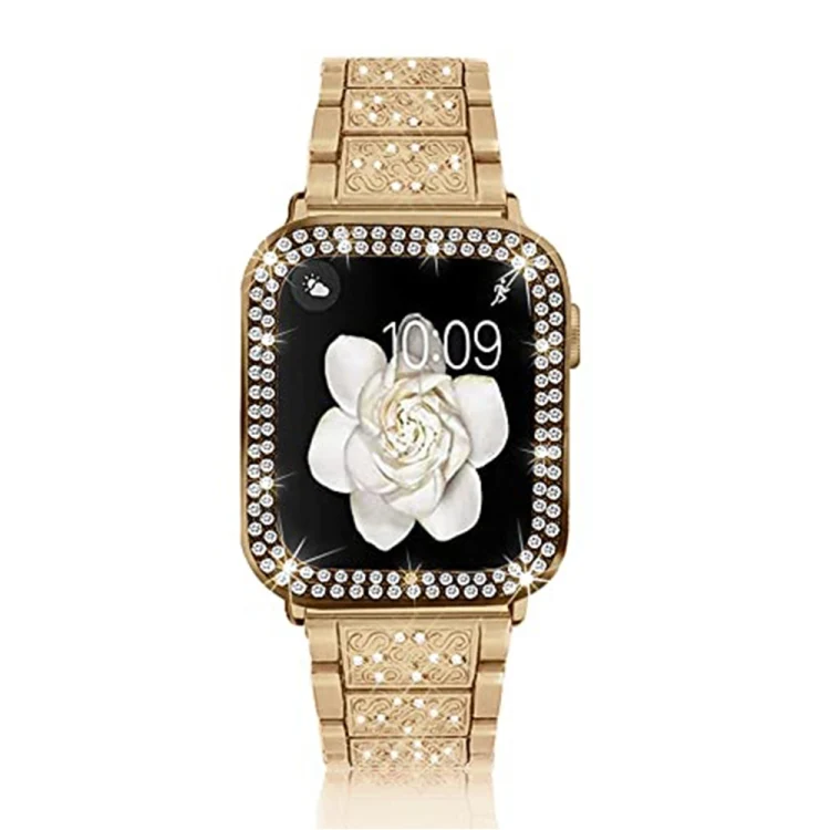 Strass Glitzer Armband für Apple Watch 45 - 38 mm