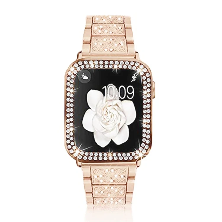 Strass Glitzer Armband für Apple Watch 45 - 38 mm