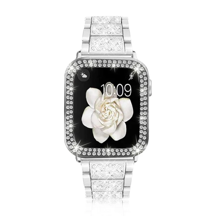 Strass Glitzer Armband für Apple Watch 45 - 38 mm