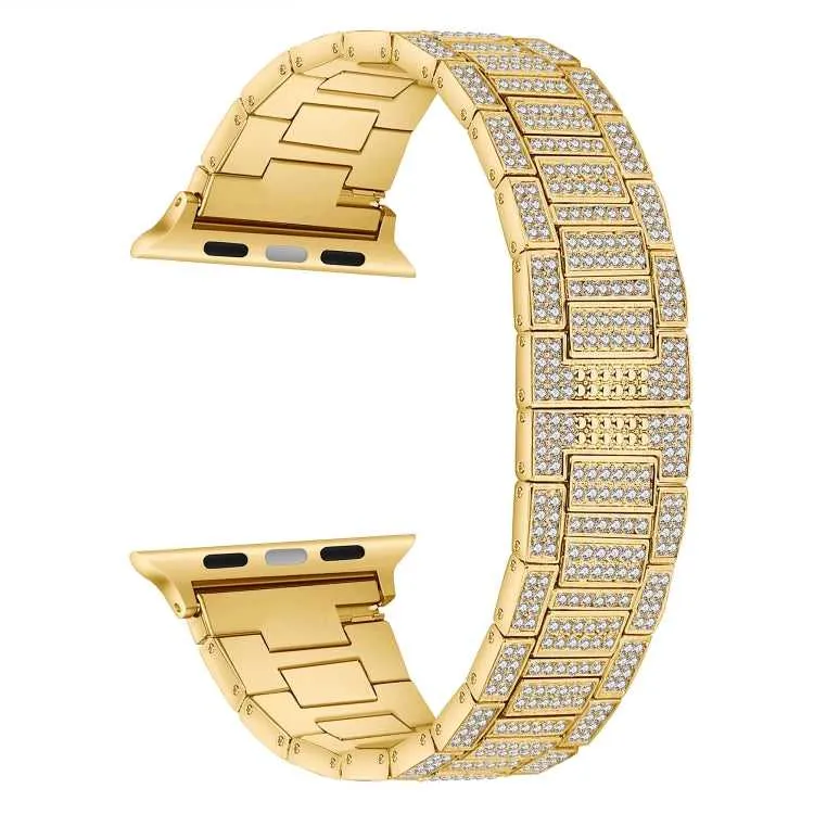 Strass Glitzer Armband für Apple Watch 45 - 38 mm