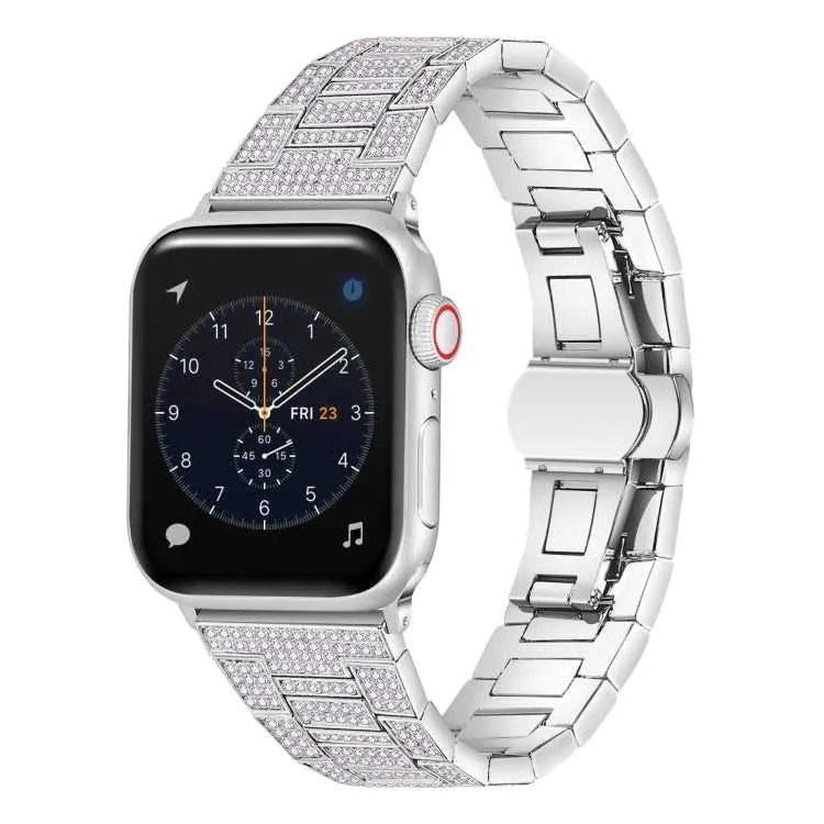 Strass Glitzer Armband für Apple Watch 45 - 38 mm