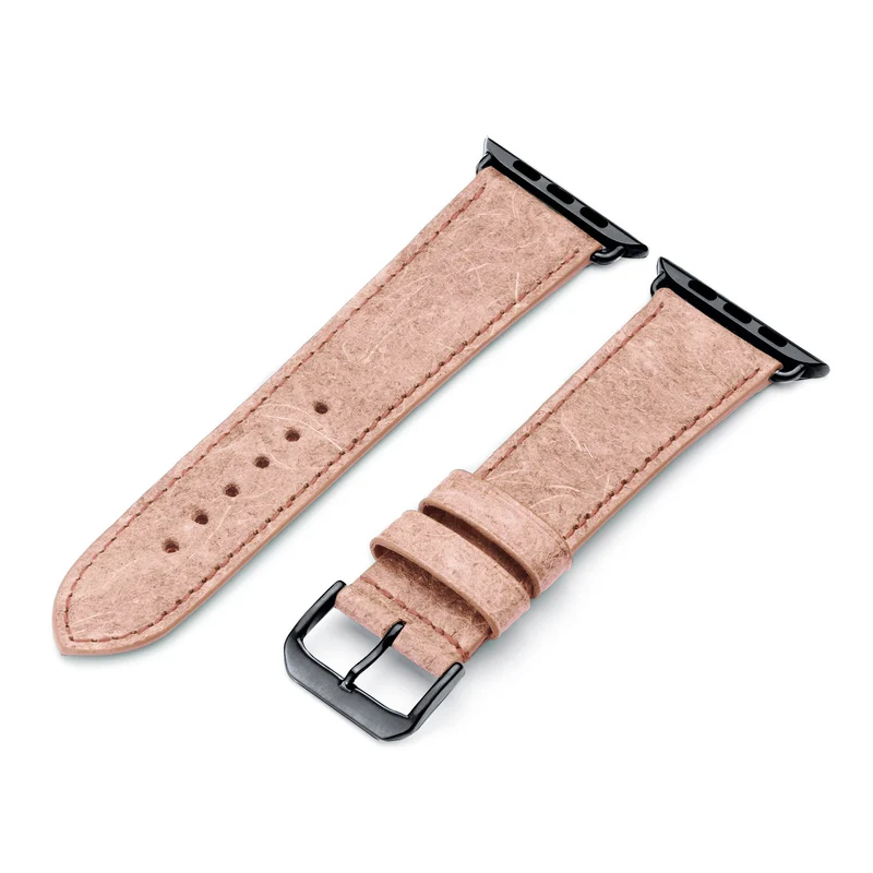 Apple Watch Kokosarmband TerraRibbon von Happel, handgefertigt, 100 % Vegan, Altrosa