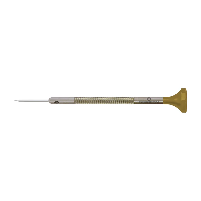 Bergeon Schraubendreher 30081-AT-070, aus Inox, mit Edelstahlklinge, 0,7 mm, mit 2 Ersatzklingen