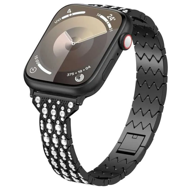 Strass Glitzer Armband für Apple Watch 45 - 40 mm