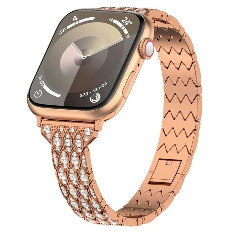 Strass Glitzer Armband für Apple Watch 45 - 40 mm