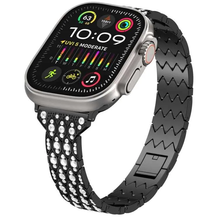 Strass Glitzer Armband für Apple Watch 49 - 40 mm