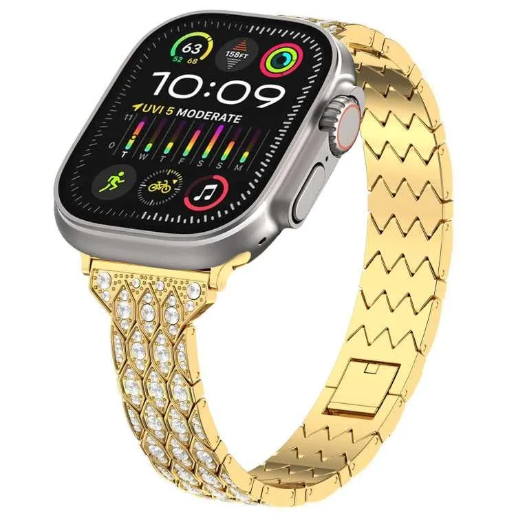 Strass Glitzer Armband für Apple Watch 49 - 40 mm
