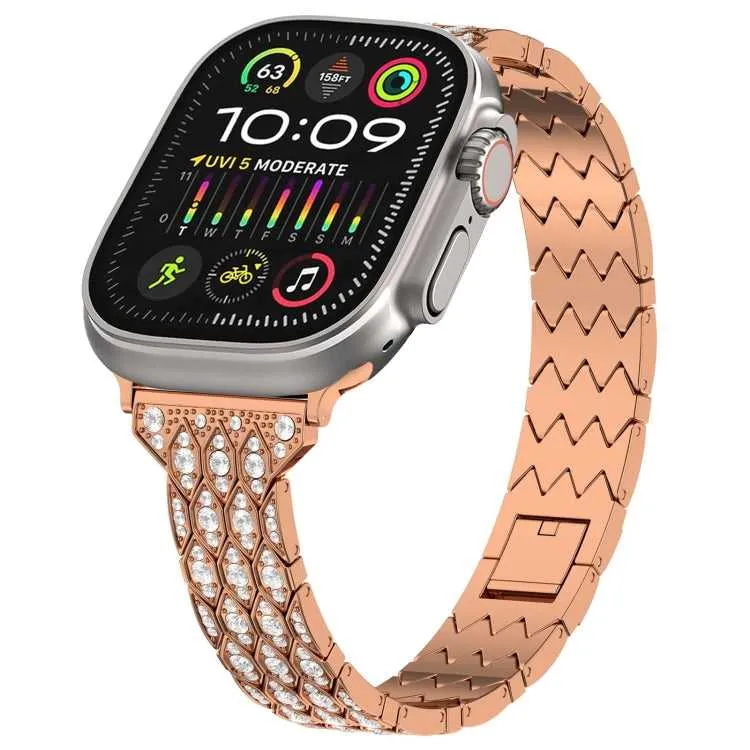 Strass Glitzer Armband für Apple Watch 49 - 40 mm
