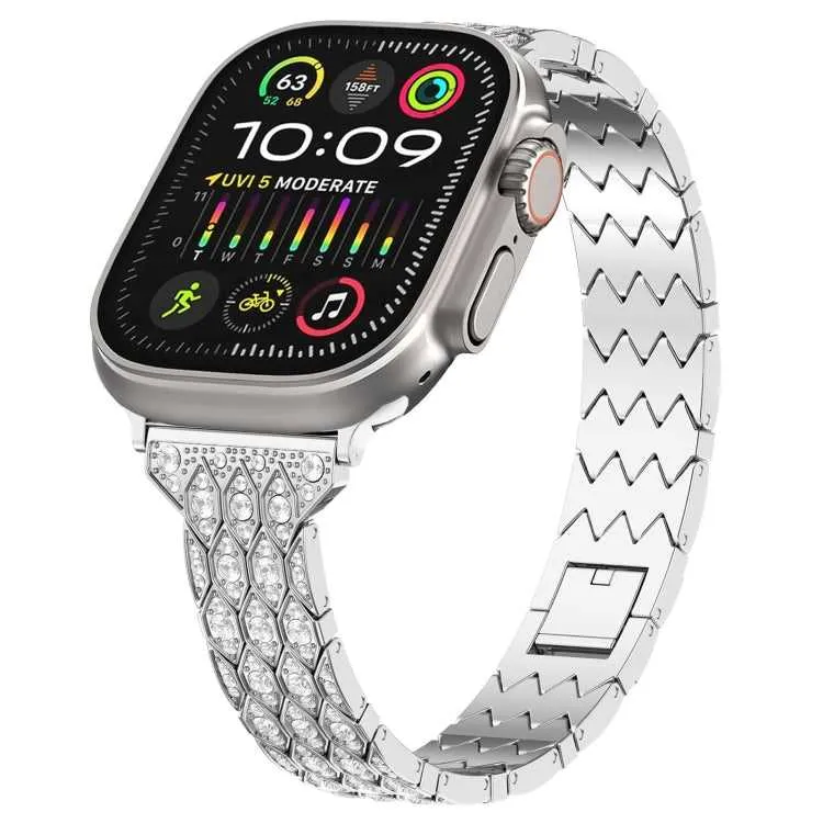 Strass Glitzer Armband für Apple Watch 49 - 40 mm