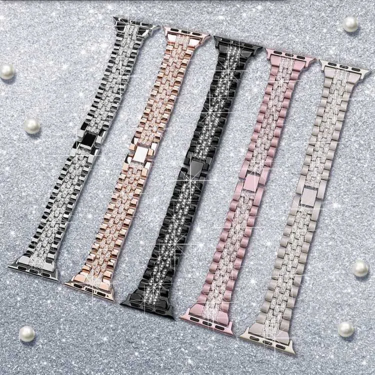 Strass Glitzer Armband für Apple Watch 49 - 44 mm
