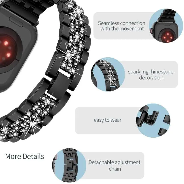 Strass Glitzer Armband für Apple Watch 49 - 44 mm