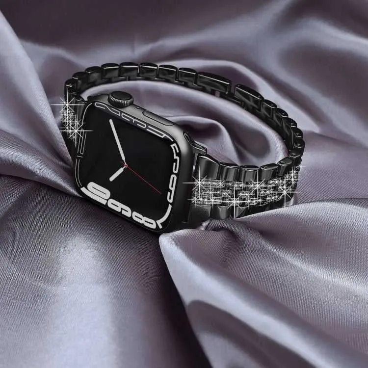 Strass Glitzer Armband für Apple Watch 49 - 44 mm