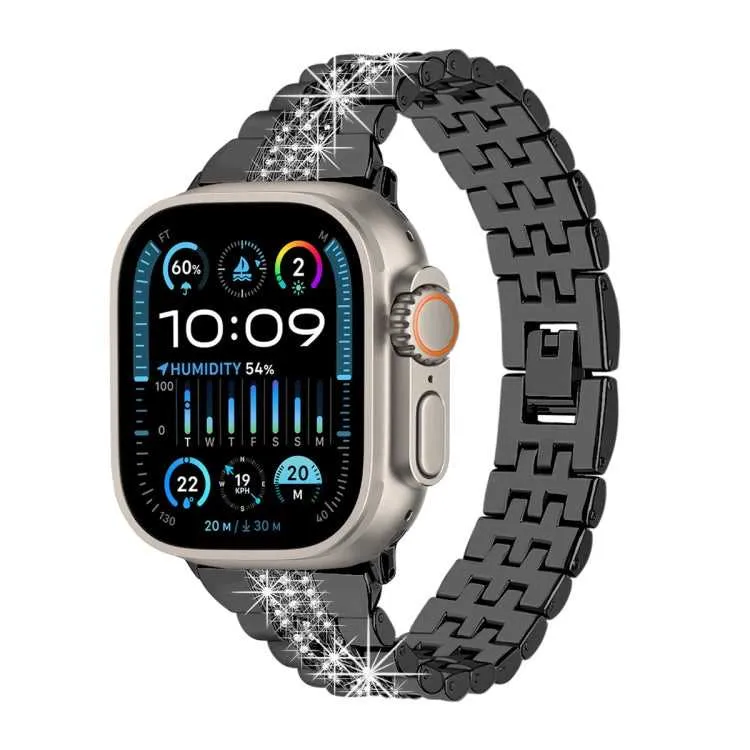 Strass Glitzer Armband für Apple Watch 49 - 44 mm