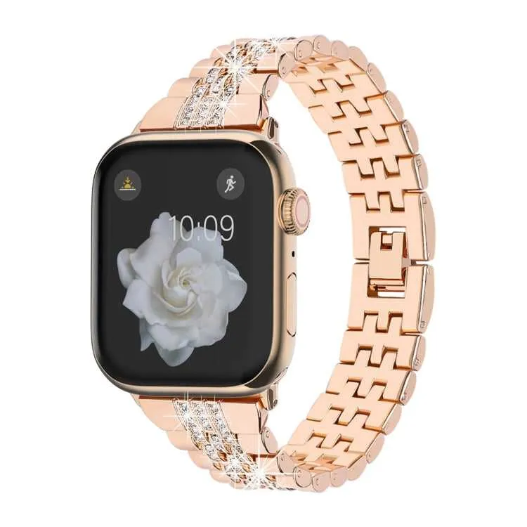 Strass Glitzer Armband für Apple Watch 49 - 44 mm