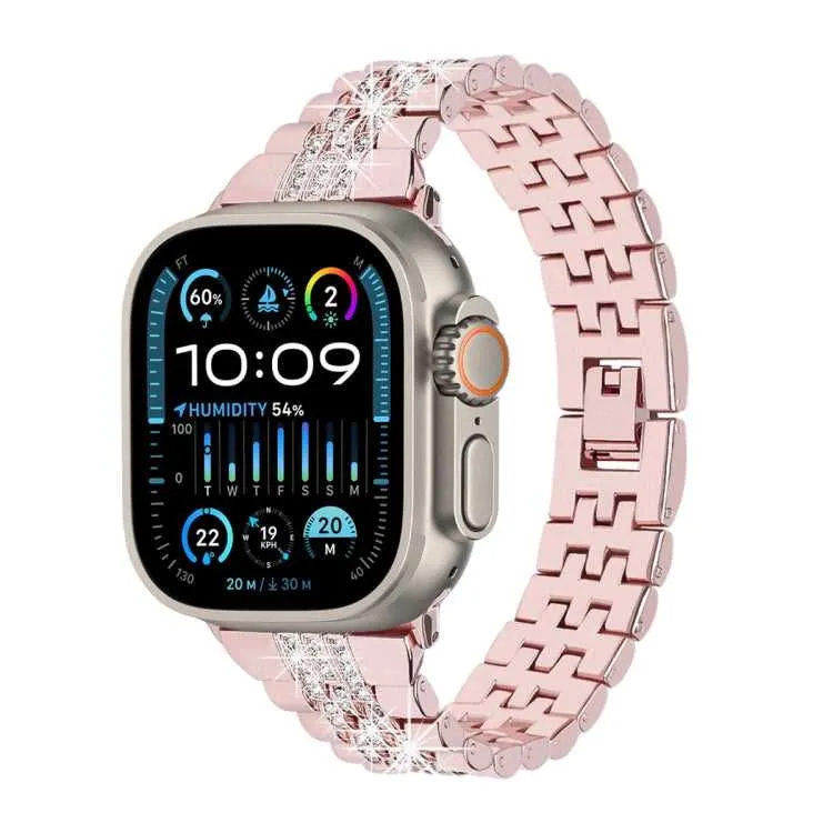Strass Glitzer Armband für Apple Watch 49 - 44 mm