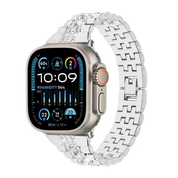 Strass Glitzer Armband für Apple Watch 49 - 44 mm