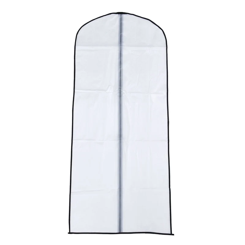 5er Set staubdichter Kleidersack mit Reißverschluss, 5 Stück:60x120cm, schwarz